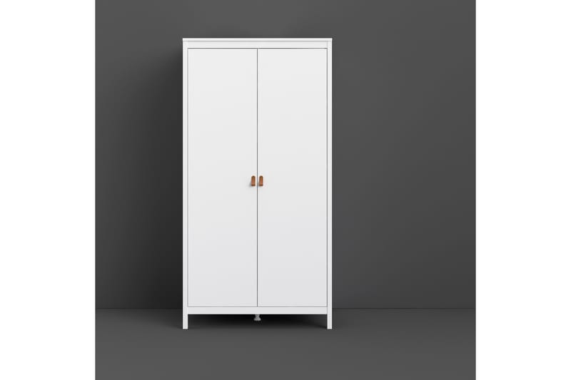 Vallvidera Garderobe 58x102 cm - Hvit/Natur - Oppbevaring - Klesoppbevaring - Garderober & garderobesystem