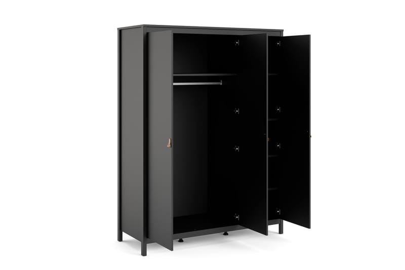 Vallvidera Garderobe 58x150 cm - Svart - Oppbevaring - Klesoppbevaring - Garderober & garderobesystem