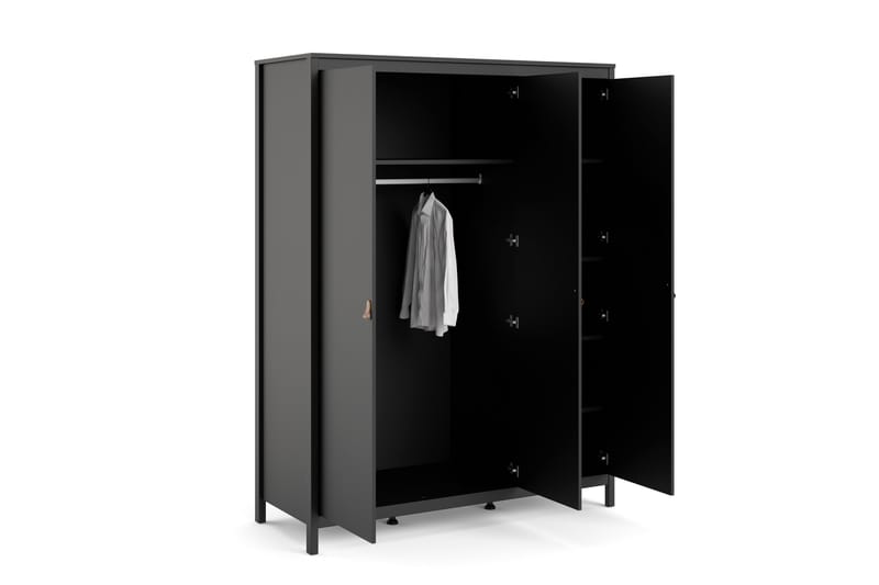 Vallvidera Garderobe 58x150 cm - Svart - Oppbevaring - Klesoppbevaring - Garderober & garderobesystem