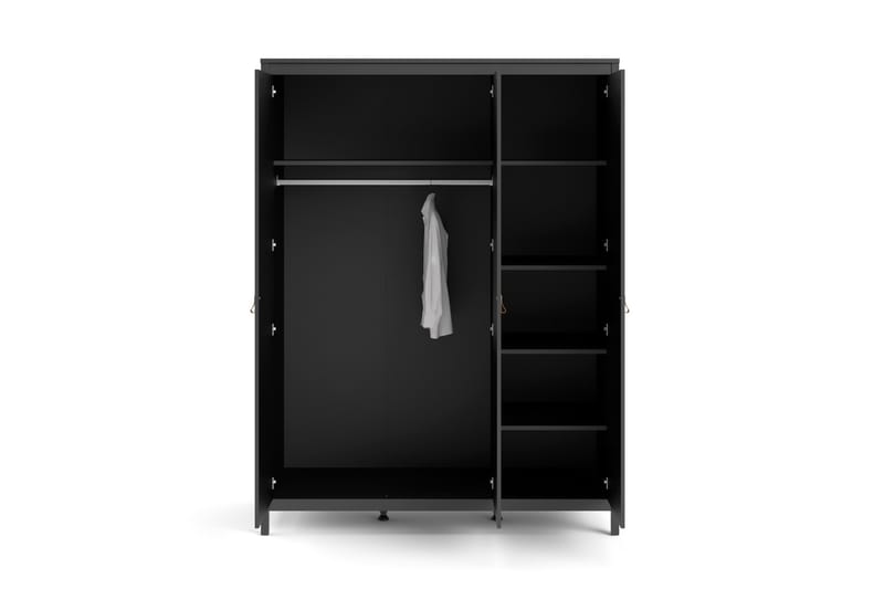 Vallvidera Garderobe 58x150 cm - Svart - Oppbevaring - Klesoppbevaring - Garderober & garderobesystem