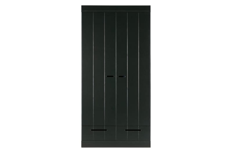 Varius Garderobe 94x53 cm 2 Dører - Furu/Svart - Oppbevaring - Klesoppbevaring - Garderober & garderobesystem