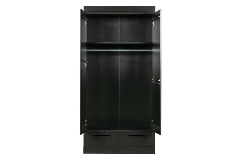 Varius Garderobe 94x53 cm 2 Dører - Furu/Svart - Oppbevaring - Klesoppbevaring - Garderober & garderobesystem