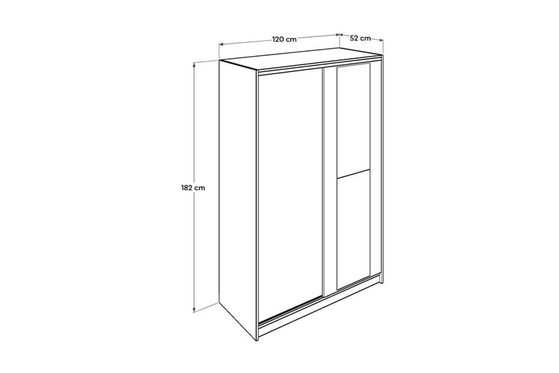 Wardrobe Eik-Sonoma - Oppbevaring - Klesoppbevaring - Garderober & garderobesystem