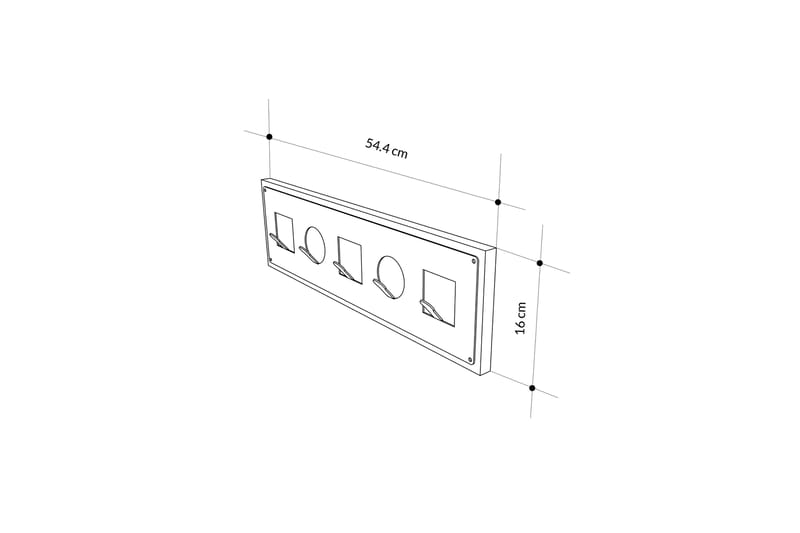 Icon Klesstativ 54 cm - Eik - Oppbevaring - Klesoppbevaring - Stumtjener