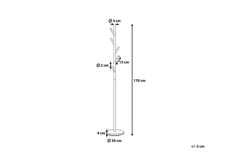 Albin Kleshenger 170 cm - Svart - Oppbevaring - Klesoppbevaring - Stumtjener