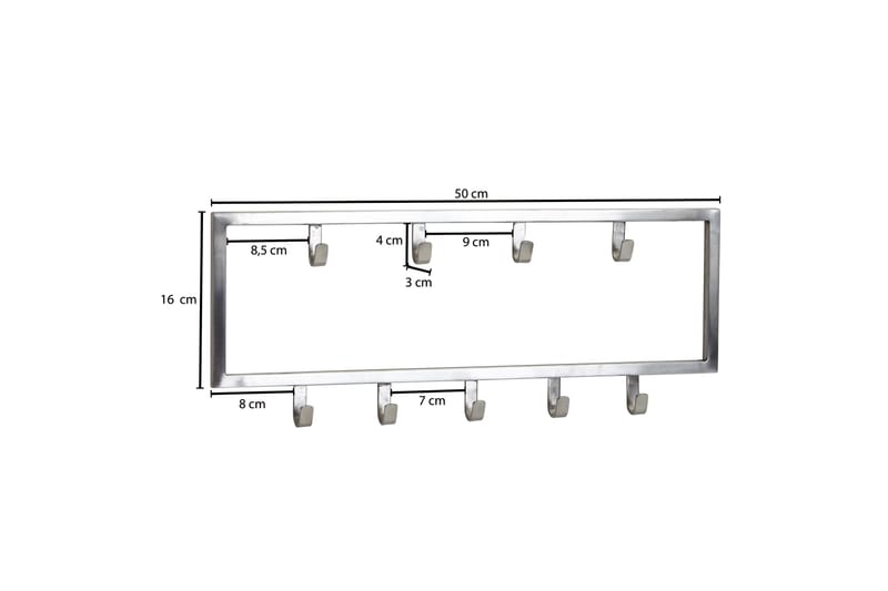 Seddik Kleskrok 50 cm - Sølv - Oppbevaring - Klesoppbevaring - Stumtjener