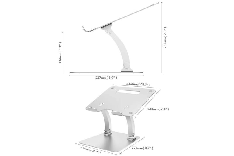 DESIRE2 bærbar stativ Dual Pivot Riser - DESIRE2 - Laptop stativ