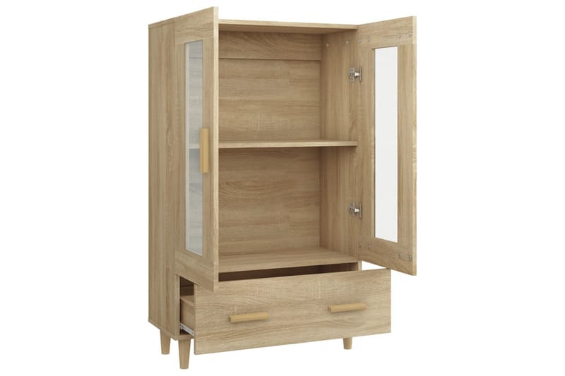 beBasic Highboard sonoma eik 70x31x115 cm konstruert tre - Brun - Oppbevaring - Oppbevaringsmøbler - Sideboard & skjenker