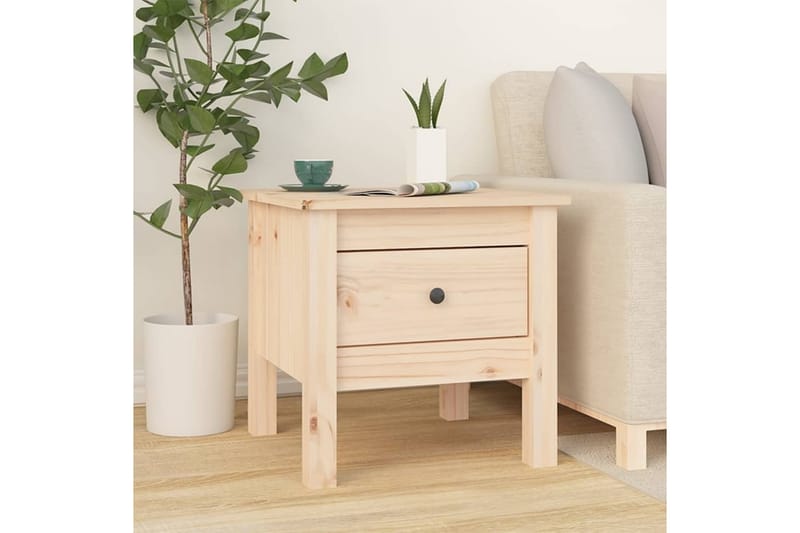 beBasic Sidebord 2 stk 40x40x39 cm heltre furu - Brun - Oppbevaring - Oppbevaringsmøbler - Sideboard & skjenker