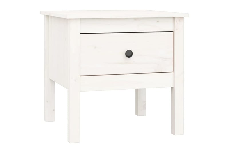 beBasic Sidebord 2 stk hvit 50x50x49 cm heltre furu - Hvit - Oppbevaring - Oppbevaringsmøbler - Sideboard & skjenker