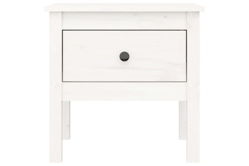 beBasic Sidebord 2 stk hvit 50x50x49 cm heltre furu - Hvit - Oppbevaring - Oppbevaringsmøbler - Sideboard & skjenker