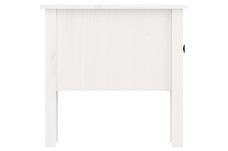 beBasic Sidebord 2 stk hvit 50x50x49 cm heltre furu - Hvit - Oppbevaring - Oppbevaringsmøbler - Sideboard & skjenker