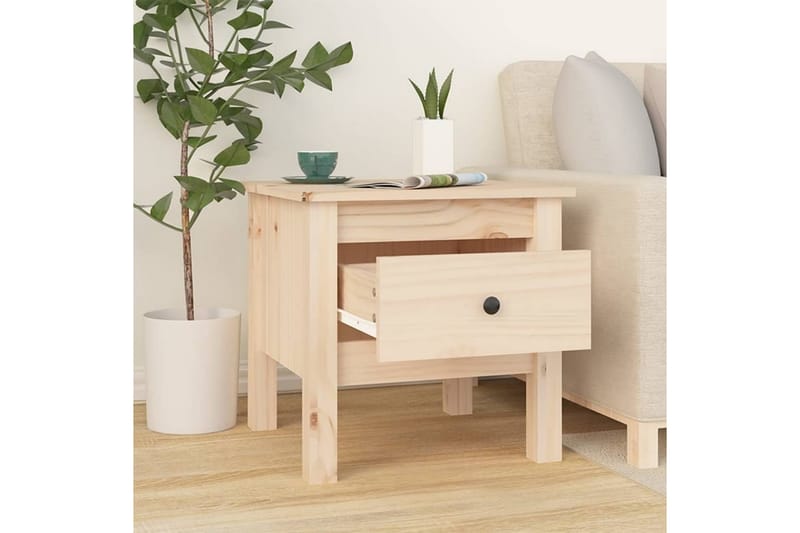 beBasic Sidebord 40x40x39 cm heltre furu - Brun - Oppbevaring - Oppbevaringsmøbler - Sideboard & skjenker