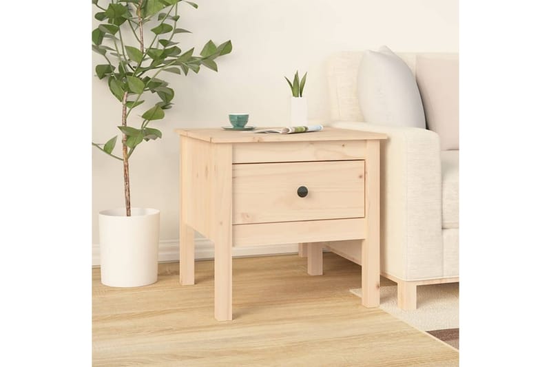 beBasic Sidebord 50x50x49 cm heltre furu - Brun - Oppbevaring - Oppbevaringsmøbler - Sideboard & skjenker