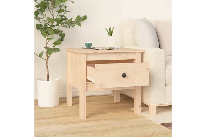 beBasic Sidebord 50x50x49 cm heltre furu - Brun - Oppbevaring - Oppbevaringsmøbler - Sideboard & skjenker