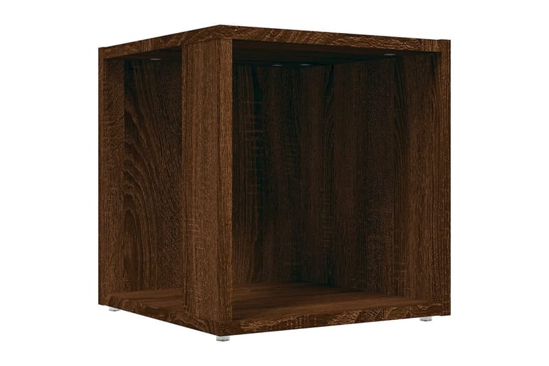 beBasic Sidebord brun eik 33x33x34,5 cm konstruert tre - Brun - Oppbevaring - Oppbevaringsmøbler - Sideboard & skjenker