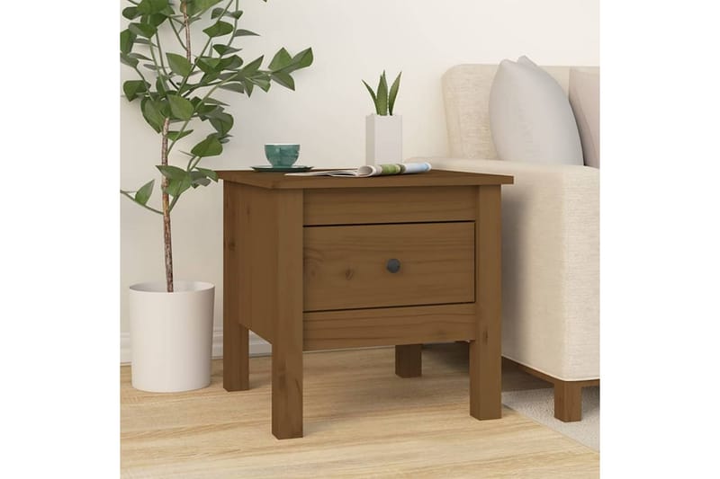 beBasic Sidebord honningbrun 40x40x39 cm heltre furu - Brun - Oppbevaring - Oppbevaringsmøbler - Sideboard & skjenker