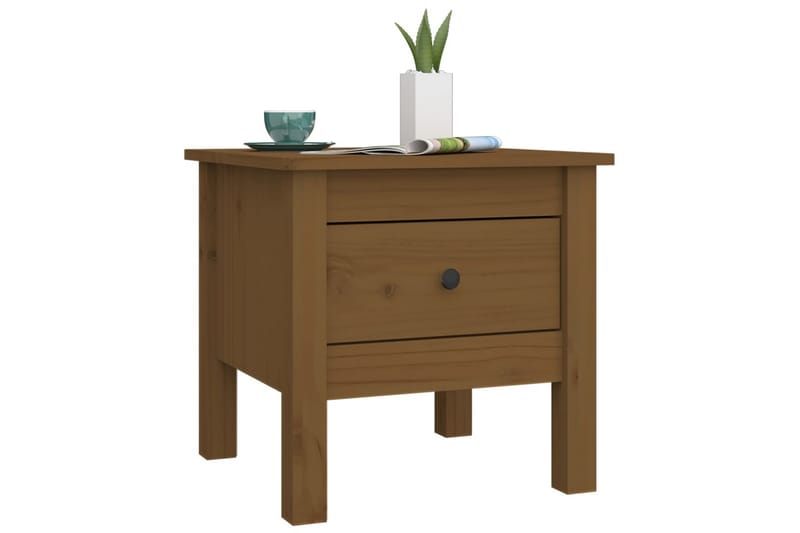 beBasic Sidebord honningbrun 40x40x39 cm heltre furu - Brun - Oppbevaring - Oppbevaringsmøbler - Sideboard & skjenker