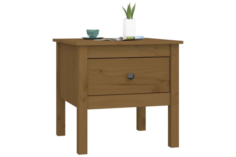 beBasic Sidebord honningbrun 50x50x49 cm heltre furu - Brun - Oppbevaring - Oppbevaringsmøbler - Sideboard & skjenker