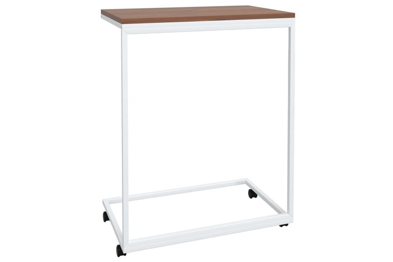 beBasic Sidebord med hjul hvit 55x35x70 cm konstruert tre - Hvit - Oppbevaring - Oppbevaringsmøbler - Sideboard & skjenker