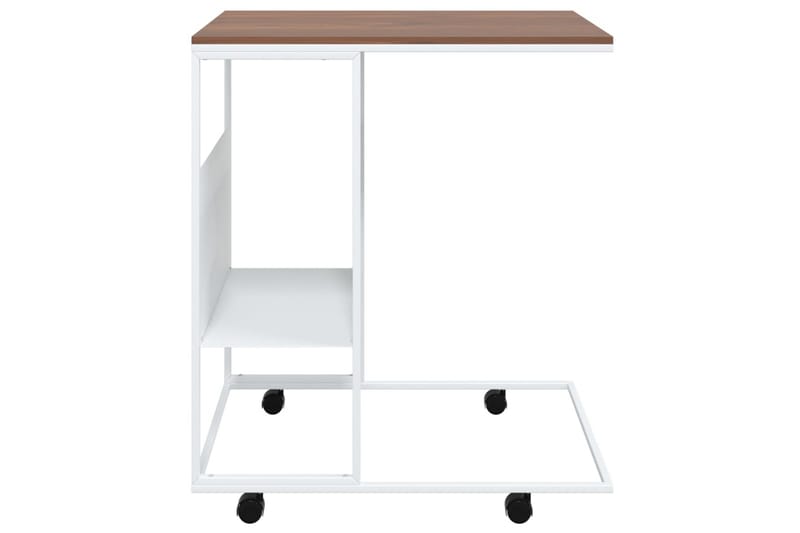 beBasic Sidebord med hjul hvit 55x36x63,5 cm konstruert tre - Hvit - Oppbevaring - Oppbevaringsmøbler - Sideboard & skjenker