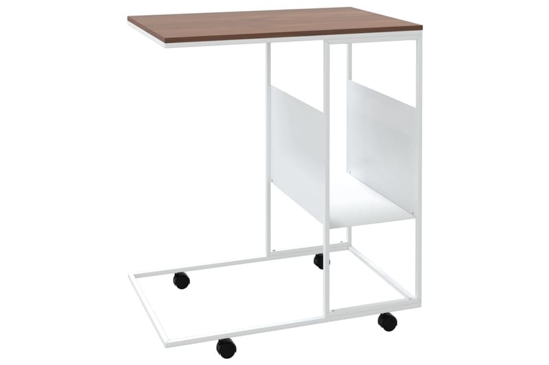 beBasic Sidebord med hjul hvit 55x36x63,5 cm konstruert tre - Hvit - Oppbevaring - Oppbevaringsmøbler - Sideboard & skjenker