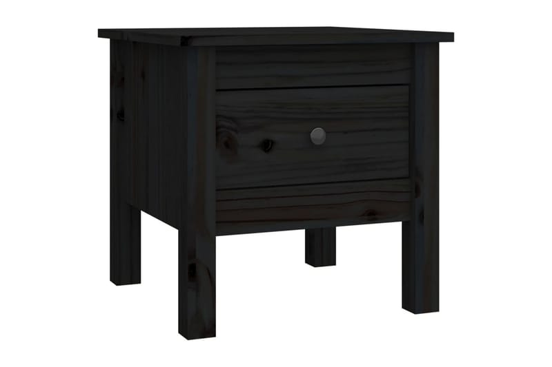 beBasic Sidebord svart 40x40x39 cm heltre furu - Svart - Oppbevaring - Oppbevaringsmøbler - Sideboard & skjenker