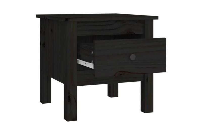 beBasic Sidebord svart 40x40x39 cm heltre furu - Svart - Oppbevaring - Oppbevaringsmøbler - Sideboard & skjenker