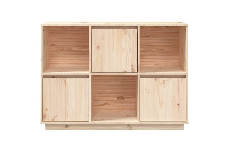 beBasic Skjenk 110,5x35x80 cm heltre furu - Brun - Oppbevaring - Oppbevaringsmøbler - Sideboard & skjenker