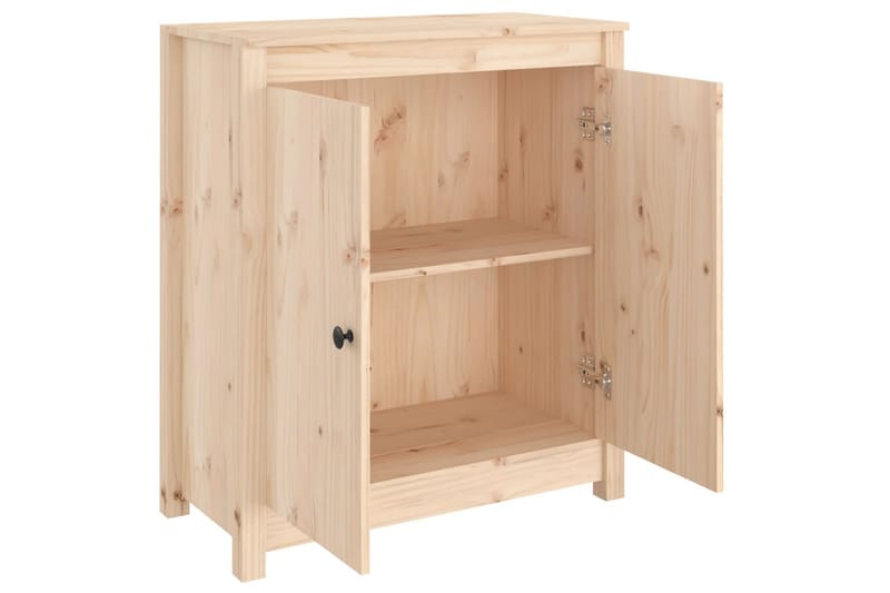 beBasic Skjenk 70x35x80 cm heltre furu - Brun - Oppbevaring - Oppbevaringsmøbler - Sideboard & skjenker