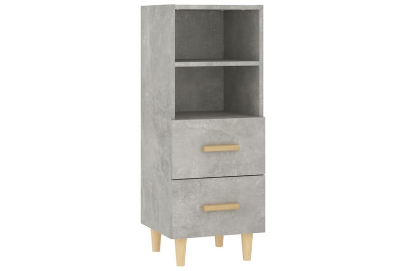 beBasic Skjenk betonggrå 34,5x34x90 cm konstruert tre - GrÃ¥ - Oppbevaring - Oppbevaringsmøbler - Sideboard & skjenker