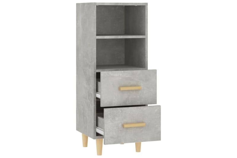 beBasic Skjenk betonggrå 34,5x34x90 cm konstruert tre - GrÃ¥ - Oppbevaring - Oppbevaringsmøbler - Sideboard & skjenker