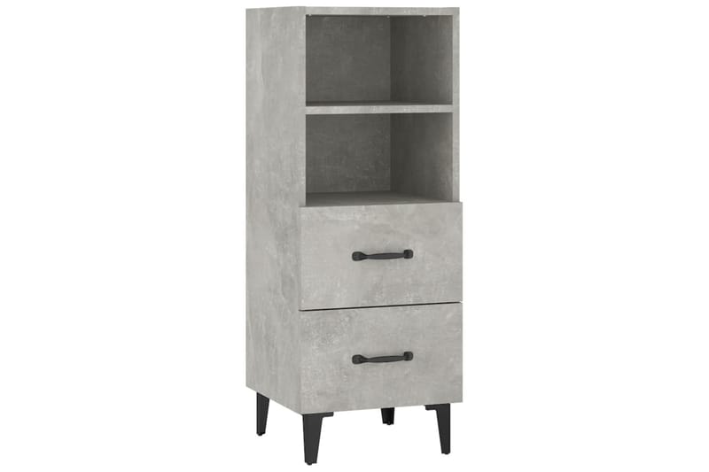 beBasic Skjenk betonggrå 34,5x34x90 cm konstruert tre - GrÃ¥ - Oppbevaring - Oppbevaringsmøbler - Sideboard & skjenker