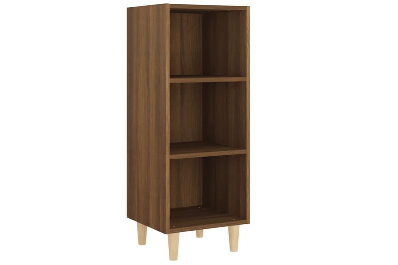 beBasic Skjenk brun eik 34,5x32,5x90 cm konstruert tre - Brun - Oppbevaring - Oppbevaringsmøbler - Sideboard & skjenker