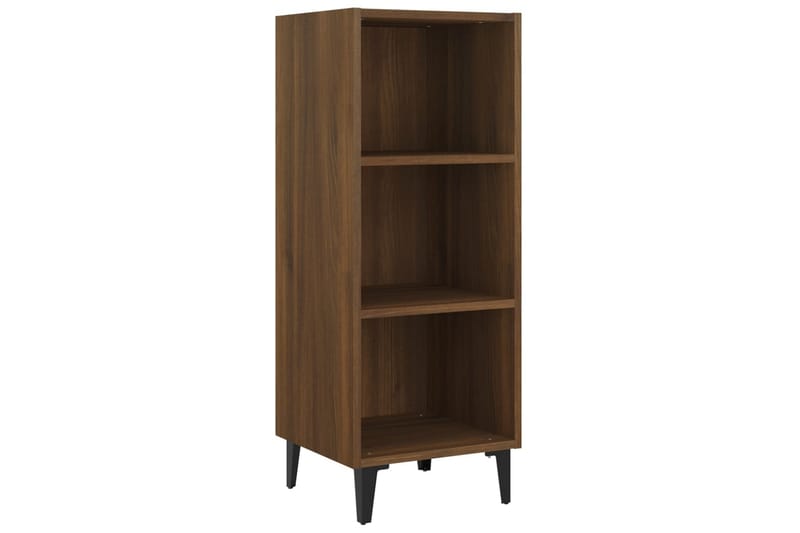 beBasic Skjenk brun eik 34,5x32,5x90 cm konstruert tre - Brun - Oppbevaring - Oppbevaringsmøbler - Sideboard & skjenker