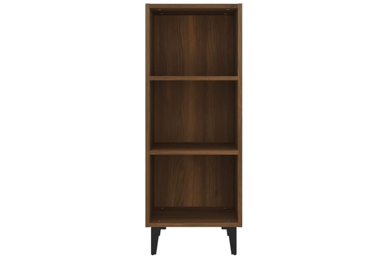 beBasic Skjenk brun eik 34,5x32,5x90 cm konstruert tre - Brun - Oppbevaring - Oppbevaringsmøbler - Sideboard & skjenker