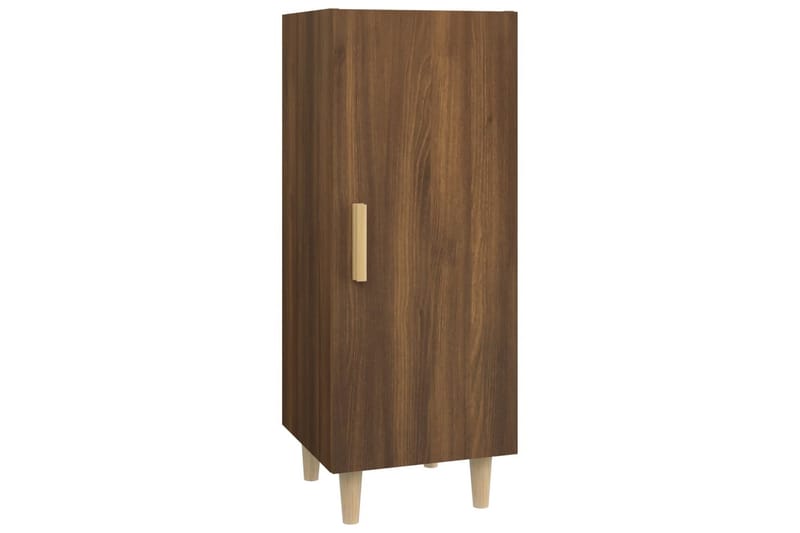 beBasic Skjenk brun eik 34,5x34x90 cm konstruert tre - Brun - Oppbevaring - Oppbevaringsmøbler - Sideboard & skjenker