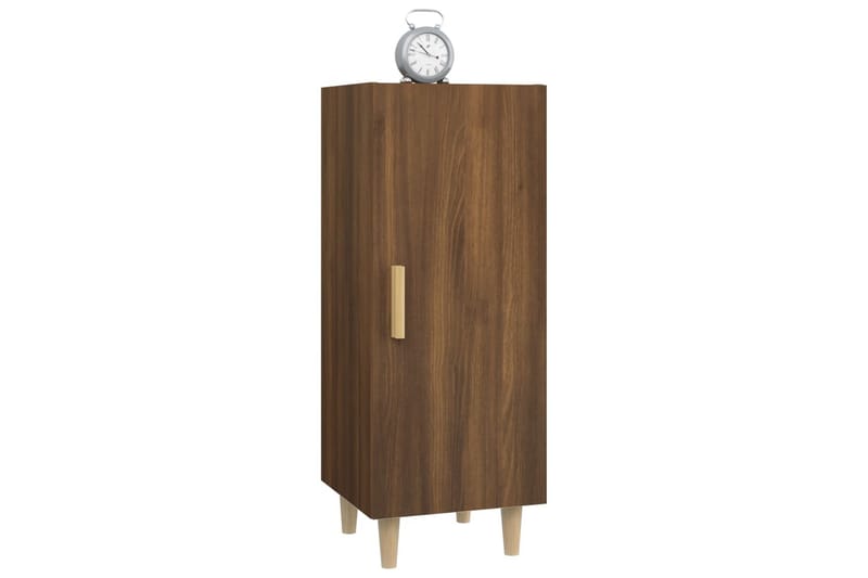 beBasic Skjenk brun eik 34,5x34x90 cm konstruert tre - Brun - Oppbevaring - Oppbevaringsmøbler - Sideboard & skjenker