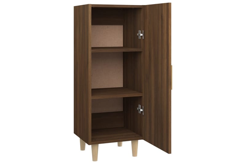 beBasic Skjenk brun eik 34,5x34x90 cm konstruert tre - Brun - Oppbevaring - Oppbevaringsmøbler - Sideboard & skjenker