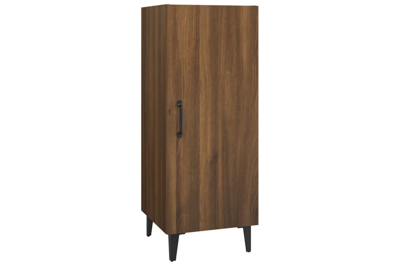 beBasic Skjenk brun eik 34,5x34x90 cm konstruert tre - Brun - Oppbevaring - Oppbevaringsmøbler - Sideboard & skjenker