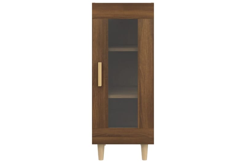 beBasic Skjenk brun eik 34,5x34x90 cm konstruert tre - Brun - Oppbevaring - Oppbevaringsmøbler - Sideboard & skjenker