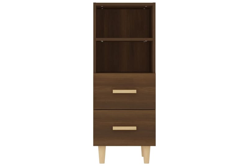 beBasic Skjenk brun eik 34,5x34x90 cm konstruert tre - Brun - Oppbevaring - Oppbevaringsmøbler - Sideboard & skjenker