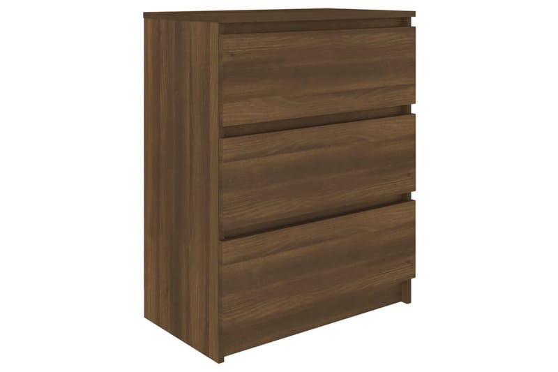 beBasic Skjenk brun eik 60x35x76 cm konstruert tre - Brun - Oppbevaring - Oppbevaringsmøbler - Sideboard & skjenker