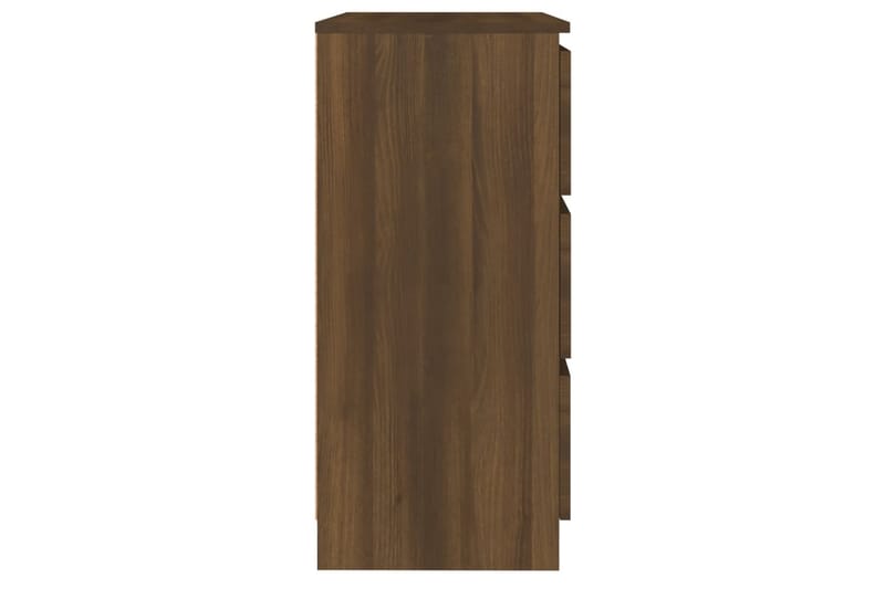 beBasic Skjenk brun eik 60x35x76 cm konstruert tre - Brun - Oppbevaring - Oppbevaringsmøbler - Sideboard & skjenker