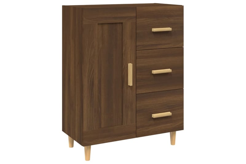 beBasic Skjenk brun eik 69,5x34x90 cm konstruert tre - Brun - Oppbevaring - Oppbevaringsmøbler - Sideboard & skjenker