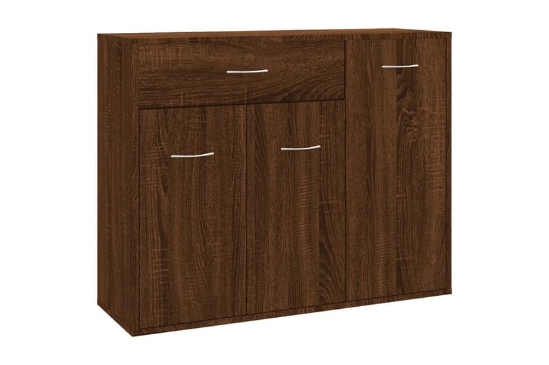 beBasic Skjenk brun eik 88x30x70 cm konstruert tre - Brun - Oppbevaring - Oppbevaringsmøbler - Sideboard & skjenker