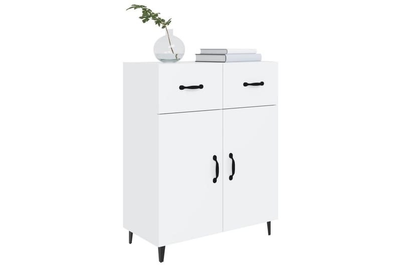 beBasic Skjenk høyglans hvit 69,5x34x90 cm konstruert tre - Hvit - Oppbevaring - Oppbevaringsmøbler - Sideboard & skjenker