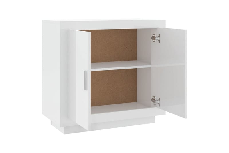 beBasic Skjenk høyglans hvit 80x40x75 cm konstruert tre - Hvit - Oppbevaring - Oppbevaringsmøbler - Sideboard & skjenker