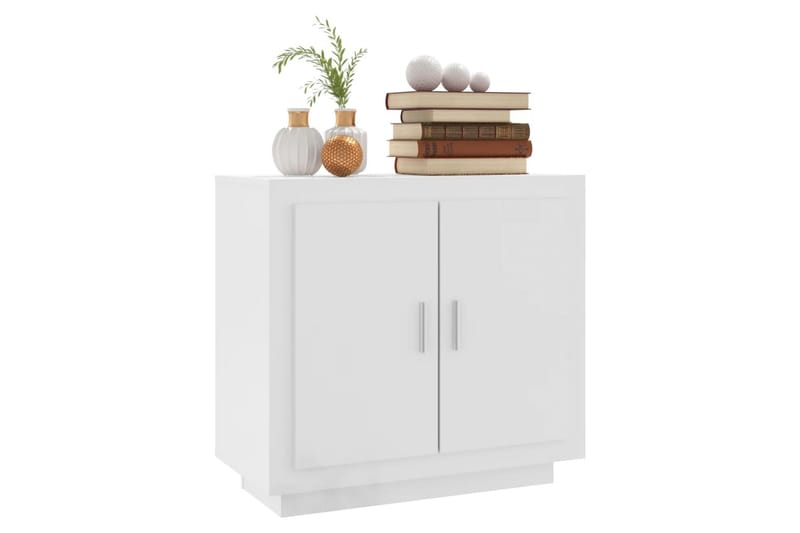 beBasic Skjenk høyglans hvit 80x40x75 cm konstruert tre - Hvit - Oppbevaring - Oppbevaringsmøbler - Sideboard & skjenker