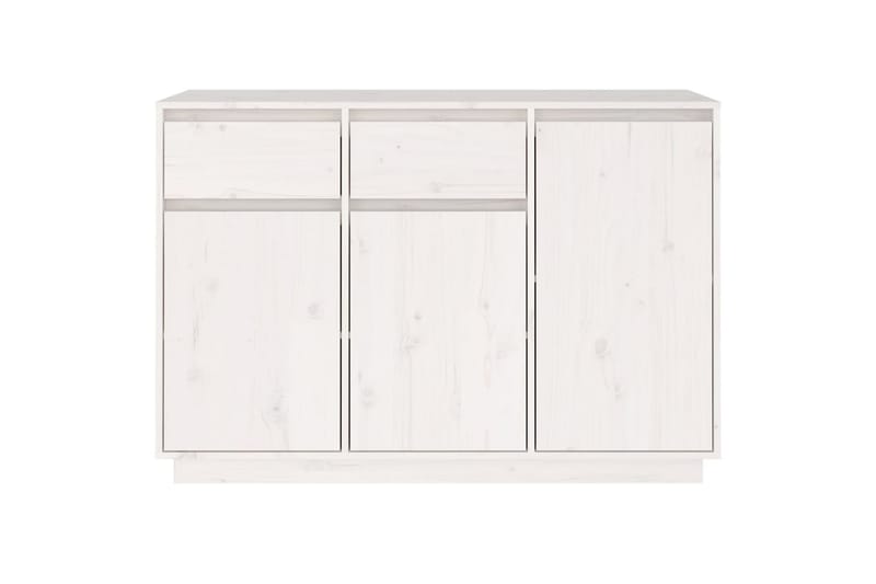 beBasic Skjenk hvit 110x34x75 cm heltre furu - Hvit - Oppbevaring - Oppbevaringsmøbler - Sideboard & skjenker